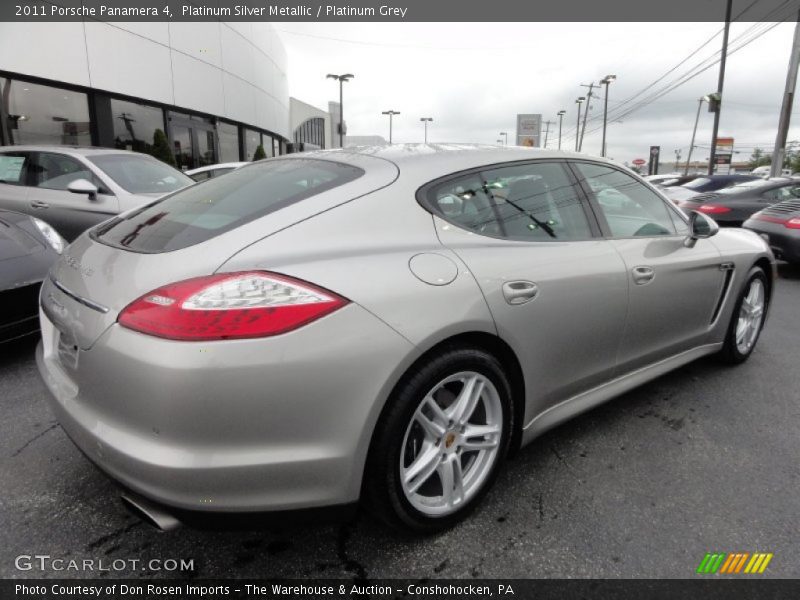 Platinum Silver Metallic / Platinum Grey 2011 Porsche Panamera 4