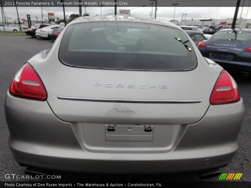 Platinum Silver Metallic / Platinum Grey 2011 Porsche Panamera 4