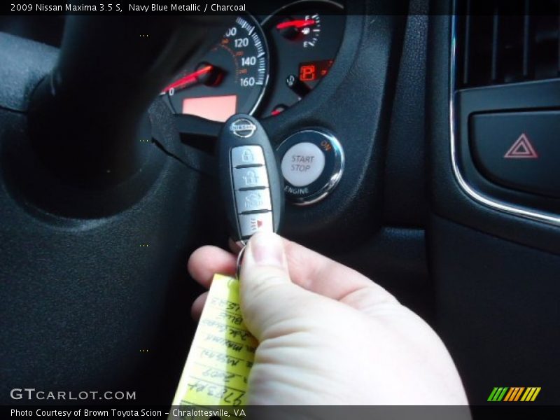 Navy Blue Metallic / Charcoal 2009 Nissan Maxima 3.5 S