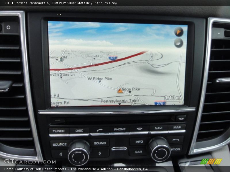 Navigation of 2011 Panamera 4
