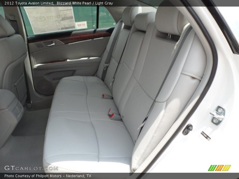 Blizzard White Pearl / Light Gray 2012 Toyota Avalon Limited