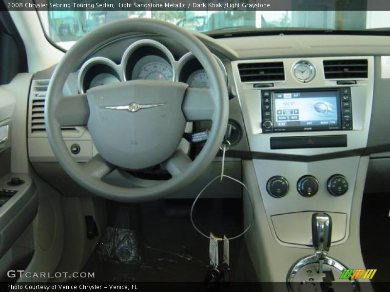 Light Sandstone Metallic / Dark Khaki/Light Graystone 2008 Chrysler Sebring Touring Sedan