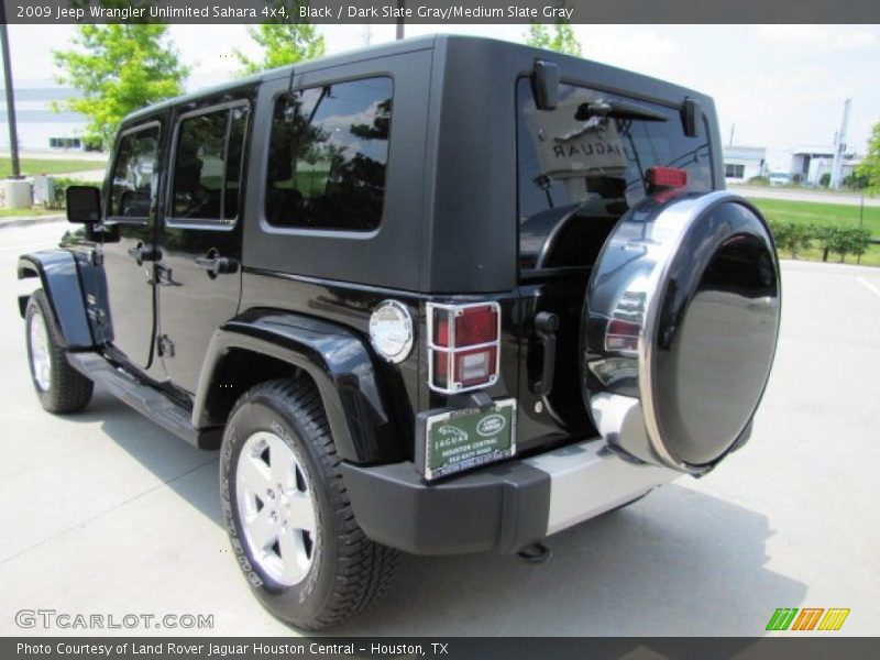 Black / Dark Slate Gray/Medium Slate Gray 2009 Jeep Wrangler Unlimited Sahara 4x4