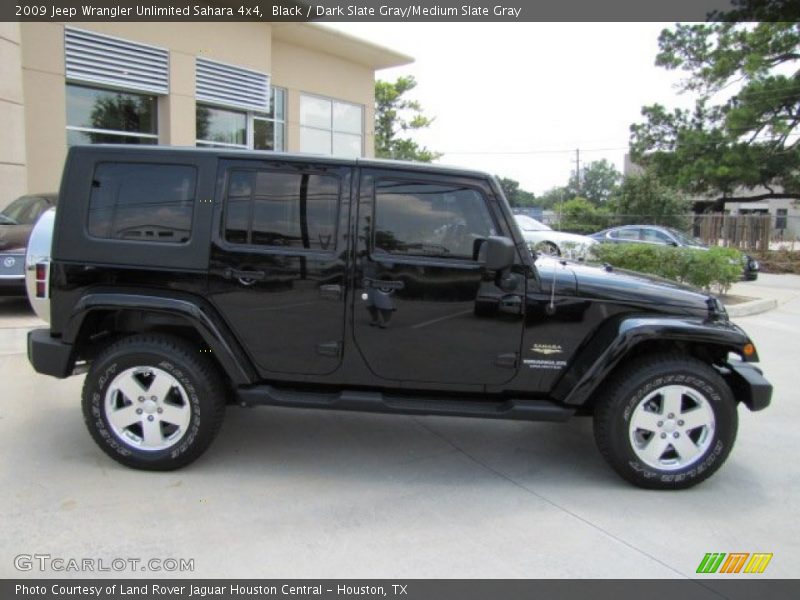 Black / Dark Slate Gray/Medium Slate Gray 2009 Jeep Wrangler Unlimited Sahara 4x4