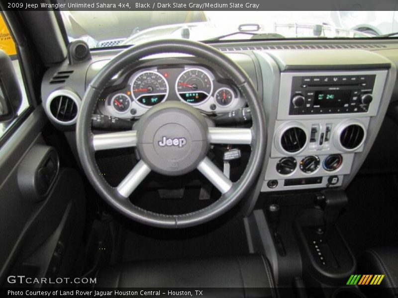 Dashboard of 2009 Wrangler Unlimited Sahara 4x4