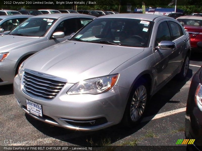 Bright Silver Metallic / Black 2012 Chrysler 200 Limited Sedan