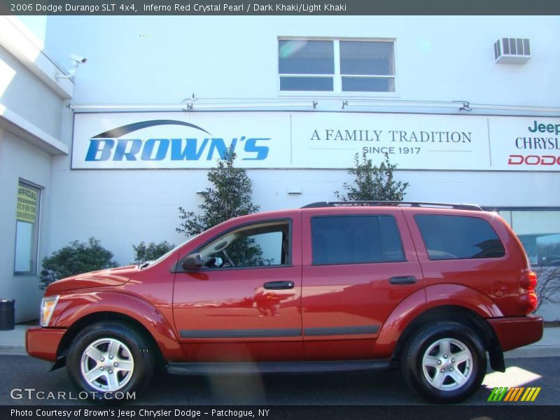 Inferno Red Crystal Pearl / Dark Khaki/Light Khaki 2006 Dodge Durango SLT 4x4