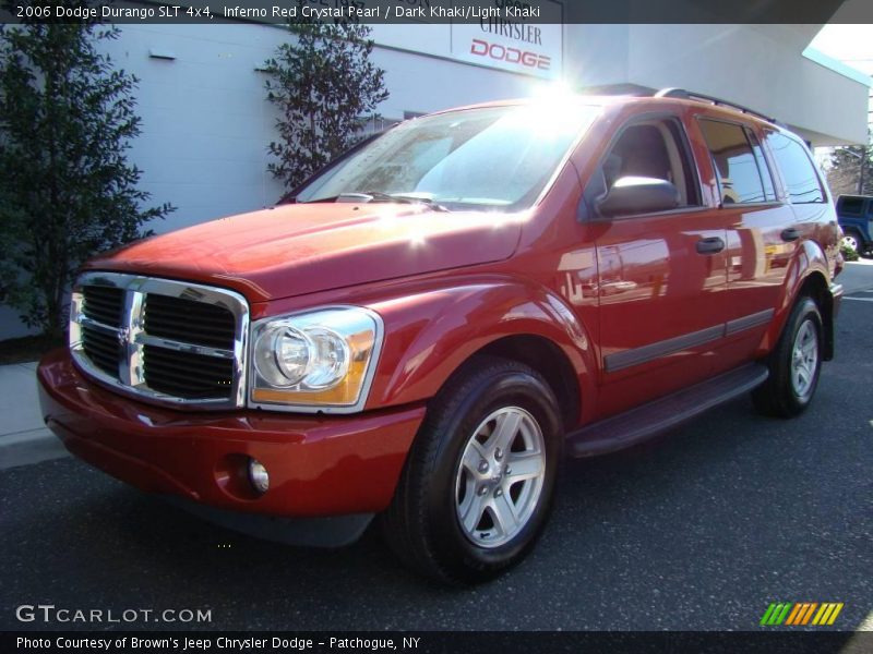 Inferno Red Crystal Pearl / Dark Khaki/Light Khaki 2006 Dodge Durango SLT 4x4