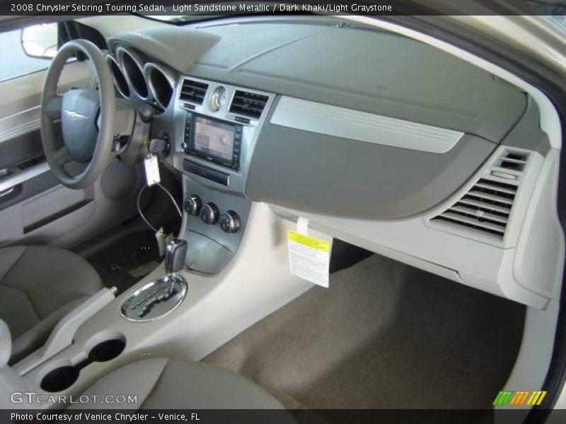 Light Sandstone Metallic / Dark Khaki/Light Graystone 2008 Chrysler Sebring Touring Sedan