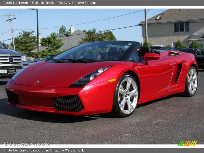 Front 3/4 View of 2008 Gallardo Spyder