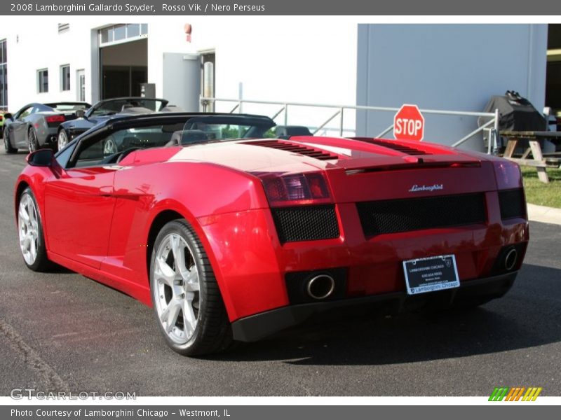 Rosso Vik / Nero Perseus 2008 Lamborghini Gallardo Spyder