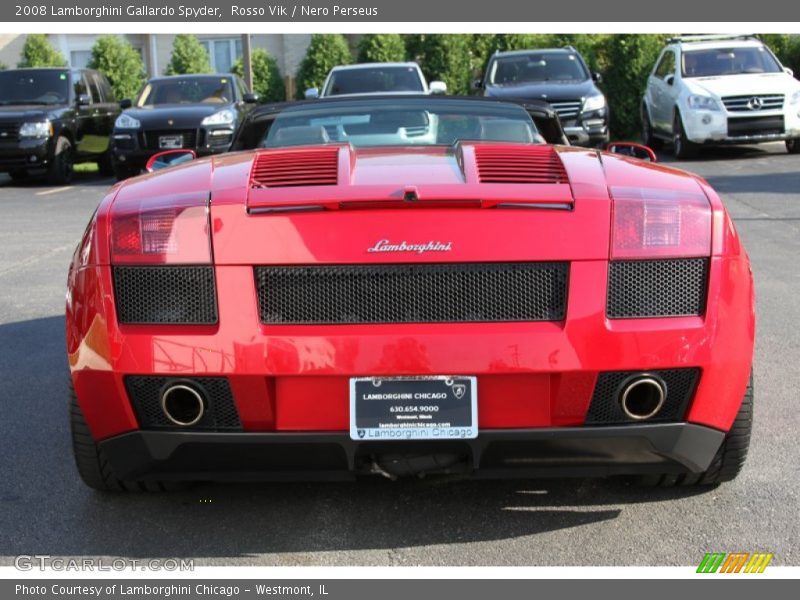 Rosso Vik / Nero Perseus 2008 Lamborghini Gallardo Spyder