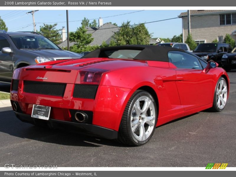 Rosso Vik / Nero Perseus 2008 Lamborghini Gallardo Spyder