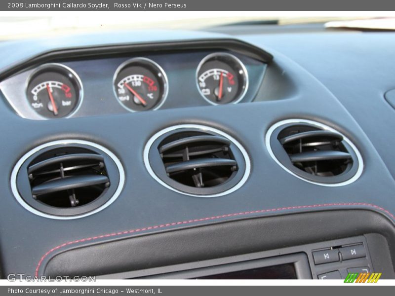 Rosso Vik / Nero Perseus 2008 Lamborghini Gallardo Spyder