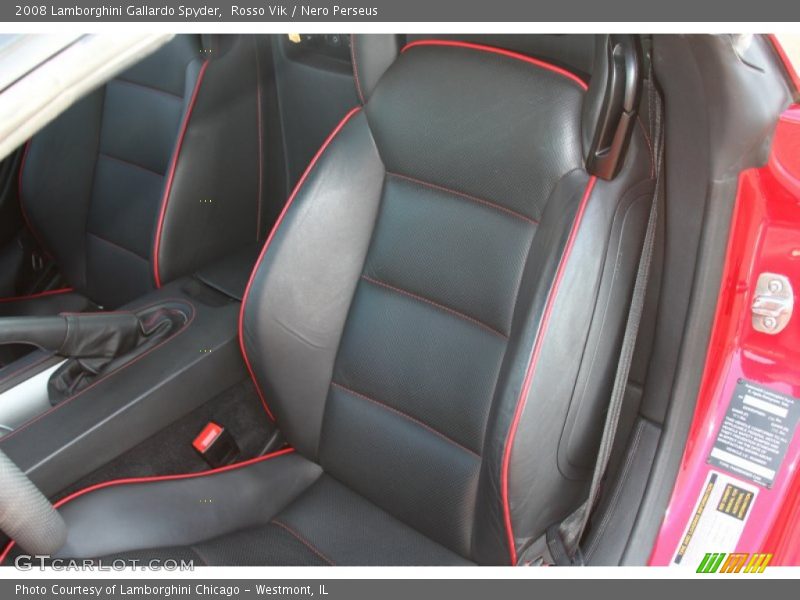 Rosso Vik / Nero Perseus 2008 Lamborghini Gallardo Spyder