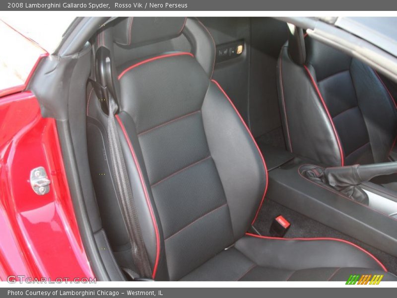 Rosso Vik / Nero Perseus 2008 Lamborghini Gallardo Spyder