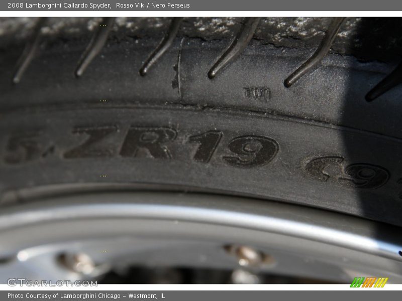Rosso Vik / Nero Perseus 2008 Lamborghini Gallardo Spyder