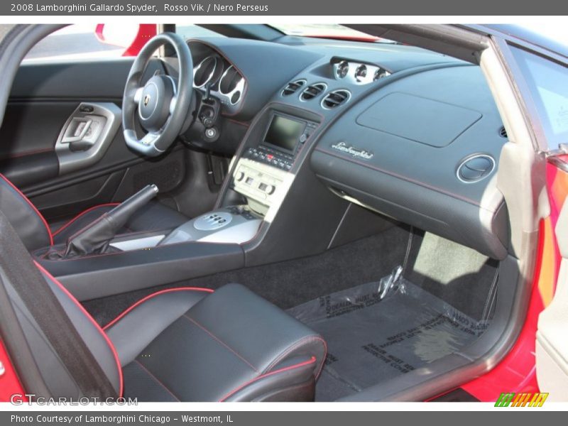 Rosso Vik / Nero Perseus 2008 Lamborghini Gallardo Spyder