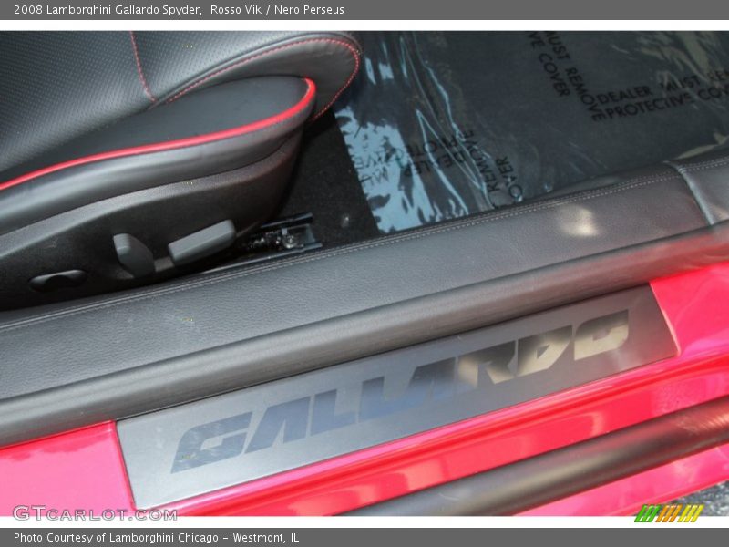 Rosso Vik / Nero Perseus 2008 Lamborghini Gallardo Spyder