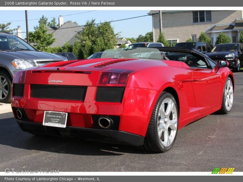 Rosso Vik / Nero Perseus 2008 Lamborghini Gallardo Spyder