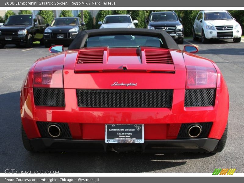 Rosso Vik / Nero Perseus 2008 Lamborghini Gallardo Spyder