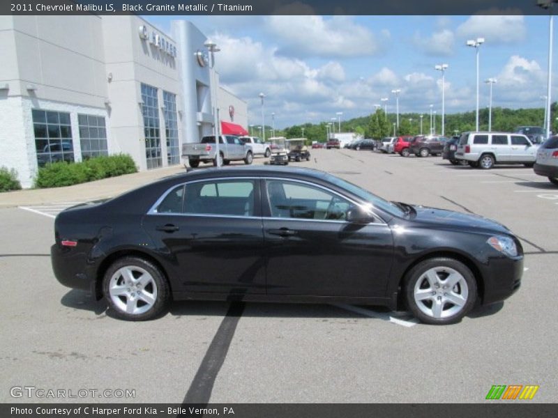 Black Granite Metallic / Titanium 2011 Chevrolet Malibu LS