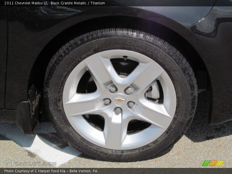 Black Granite Metallic / Titanium 2011 Chevrolet Malibu LS