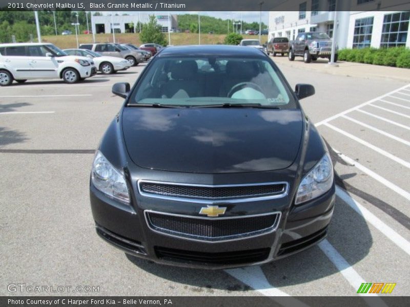 Black Granite Metallic / Titanium 2011 Chevrolet Malibu LS