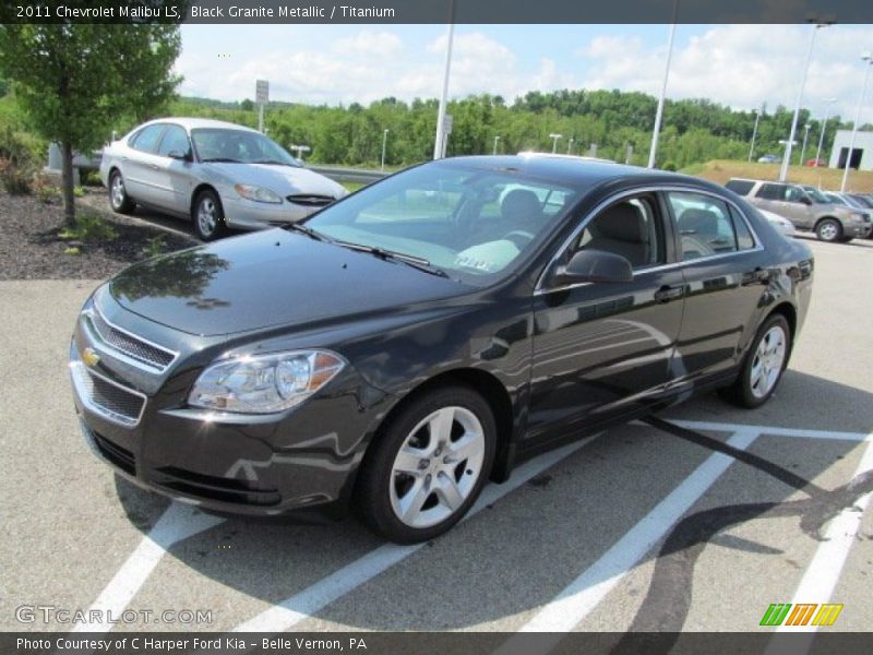 Black Granite Metallic / Titanium 2011 Chevrolet Malibu LS