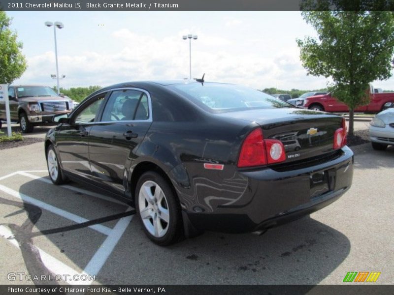 Black Granite Metallic / Titanium 2011 Chevrolet Malibu LS