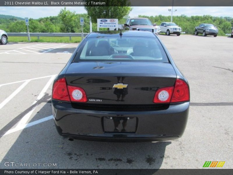 Black Granite Metallic / Titanium 2011 Chevrolet Malibu LS