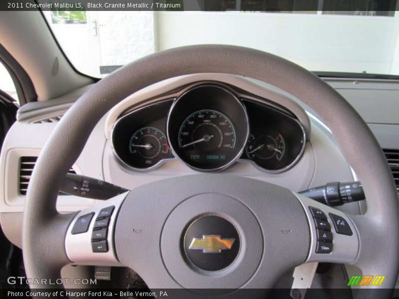 Black Granite Metallic / Titanium 2011 Chevrolet Malibu LS