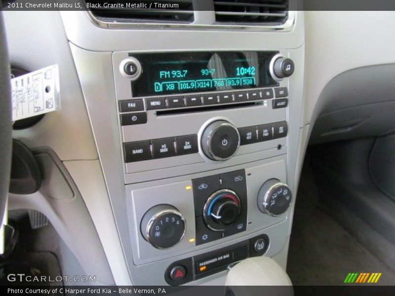 Black Granite Metallic / Titanium 2011 Chevrolet Malibu LS