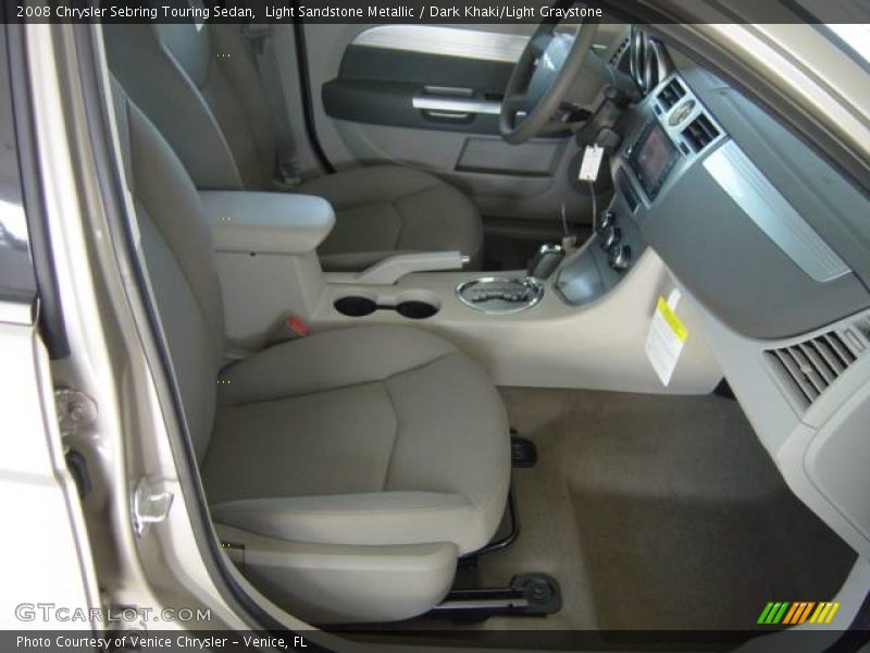 Light Sandstone Metallic / Dark Khaki/Light Graystone 2008 Chrysler Sebring Touring Sedan