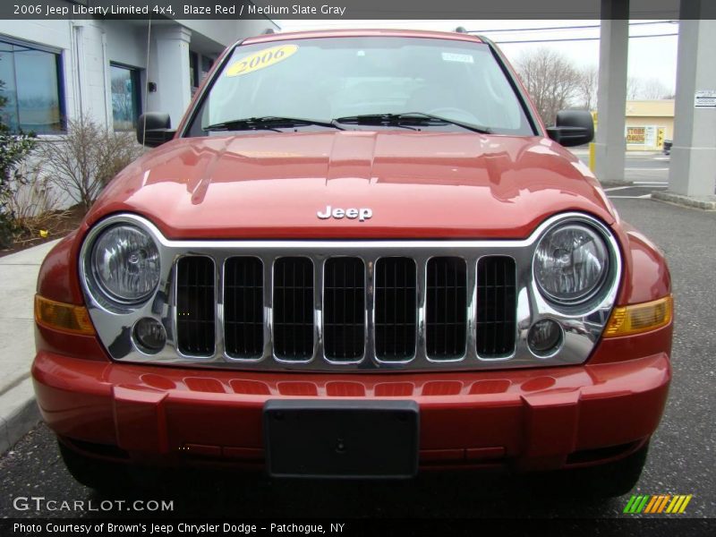 Blaze Red / Medium Slate Gray 2006 Jeep Liberty Limited 4x4