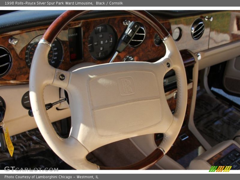 Black / Cornsilk 1998 Rolls-Royce Silver Spur Park Ward Limousine
