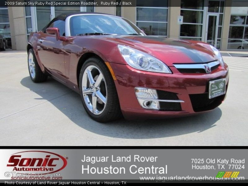 Ruby Red / Black 2009 Saturn Sky Ruby Red Special Edition Roadster