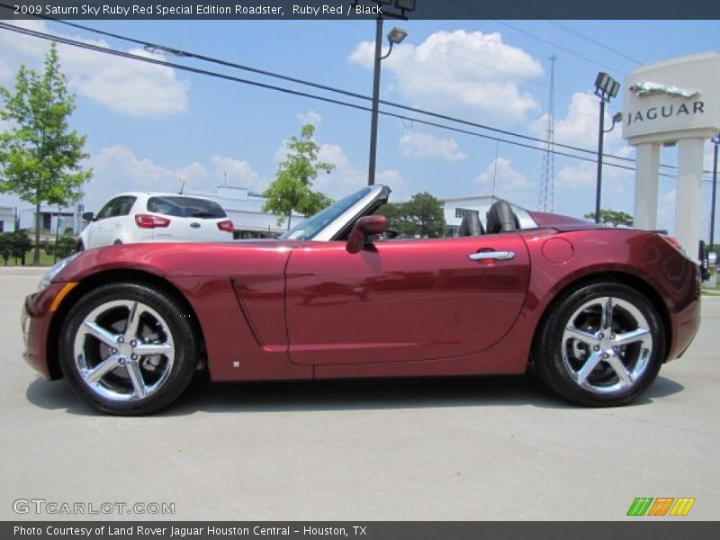 Ruby Red / Black 2009 Saturn Sky Ruby Red Special Edition Roadster