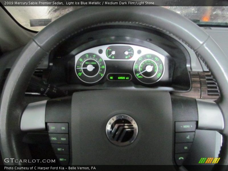 Light Ice Blue Metallic / Medium Dark Flint/Light Stone 2009 Mercury Sable Premier Sedan