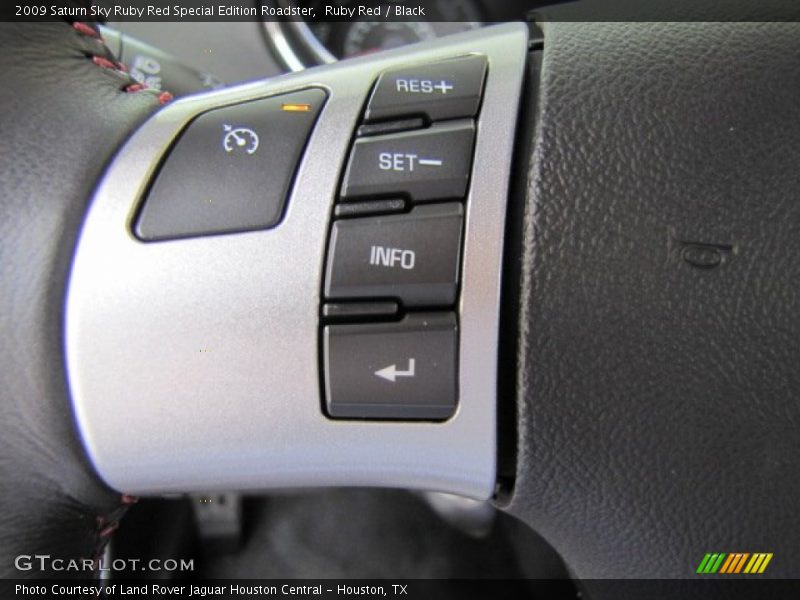 Controls of 2009 Sky Ruby Red Special Edition Roadster