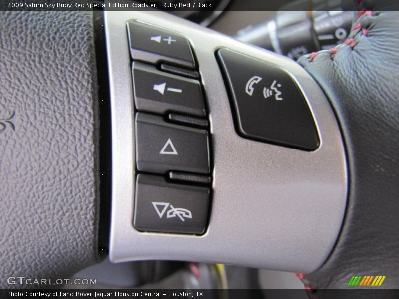 Controls of 2009 Sky Ruby Red Special Edition Roadster