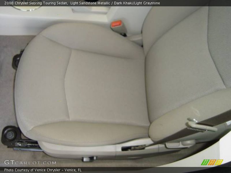 Light Sandstone Metallic / Dark Khaki/Light Graystone 2008 Chrysler Sebring Touring Sedan