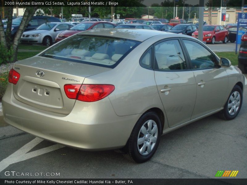 Laguna Sand Metallic / Beige 2008 Hyundai Elantra GLS Sedan