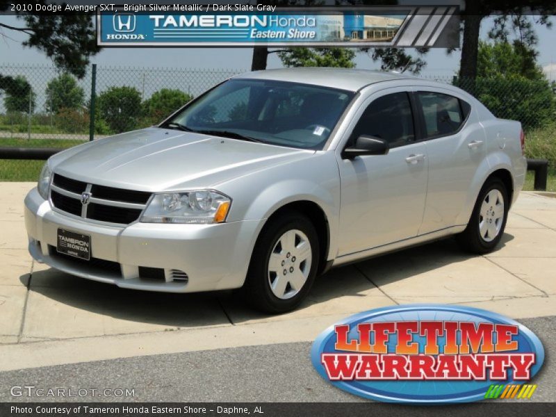 Bright Silver Metallic / Dark Slate Gray 2010 Dodge Avenger SXT