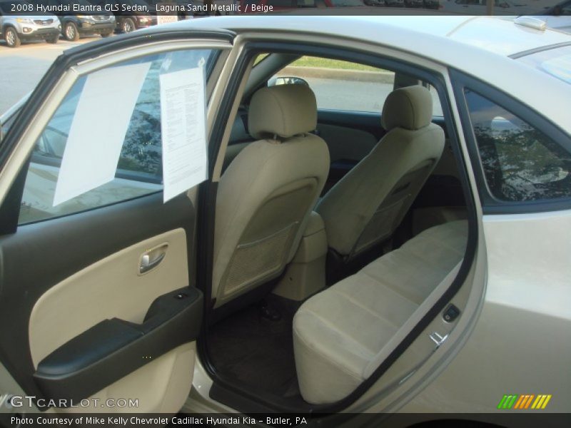 Laguna Sand Metallic / Beige 2008 Hyundai Elantra GLS Sedan