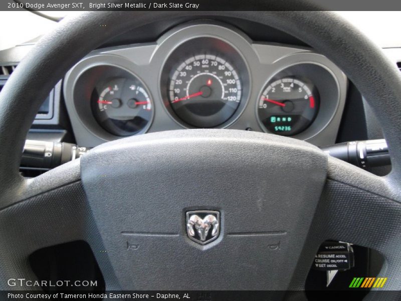 Bright Silver Metallic / Dark Slate Gray 2010 Dodge Avenger SXT