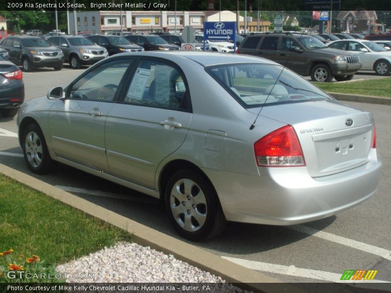 Bright Silver Metallic / Gray 2009 Kia Spectra LX Sedan