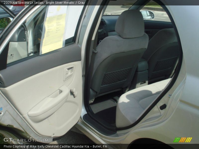 Bright Silver Metallic / Gray 2009 Kia Spectra LX Sedan