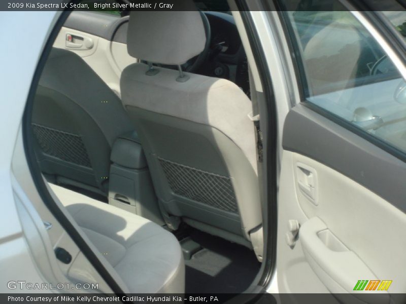 Bright Silver Metallic / Gray 2009 Kia Spectra LX Sedan