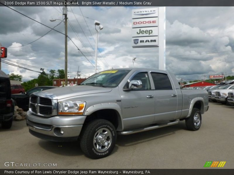 Bright Silver Metallic / Medium Slate Gray 2006 Dodge Ram 1500 SLT Mega Cab 4x4